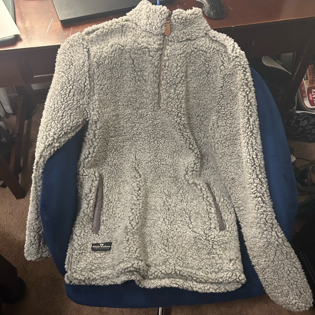 It’s A Simply Southern Fluffy Jacket I Never Have Worn It.